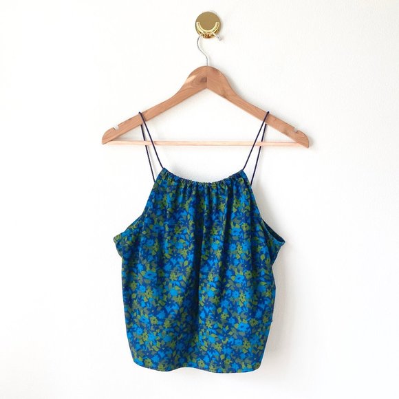 Vintage Tops - Vintage • Flower Power Spaghetti Strap Tank